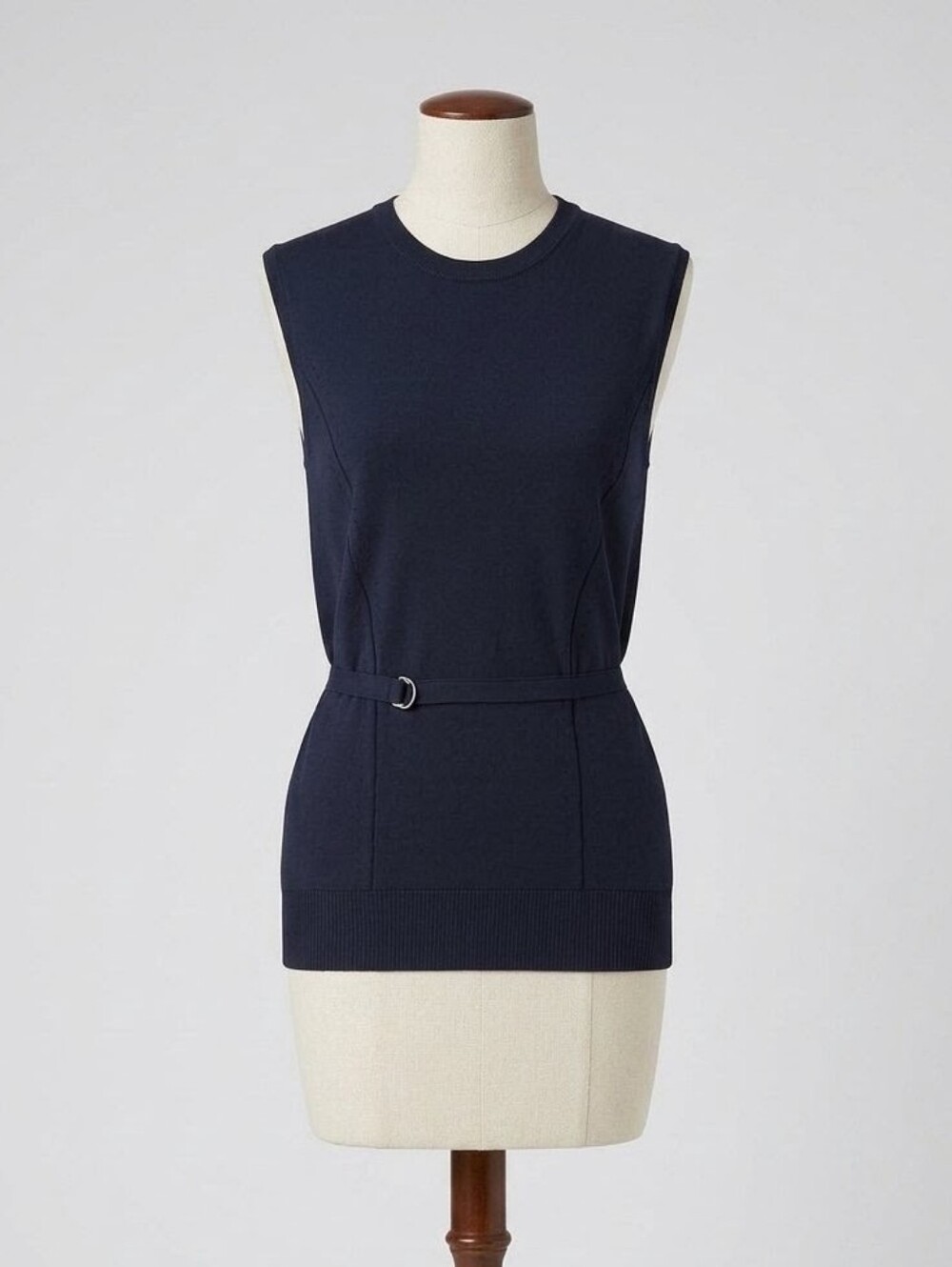 A/X Armani Exchange Sleeveless Knit Tunic in Navy